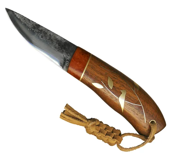 Handmade hunting knife — Stock Photo, Image