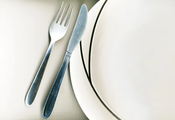 Kniv, gaffel och sked — Stockfoto