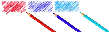 Pen with scribbles on white background clipart