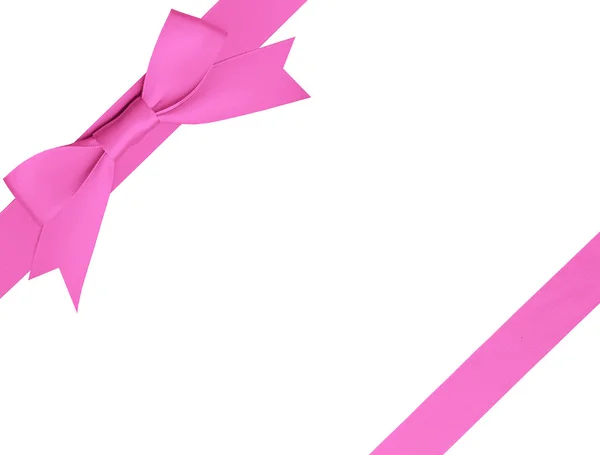 A bow for a birthday gift with clipping path — Stock Photo, Image