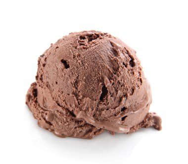 Chocolate ice cream scoop clipart