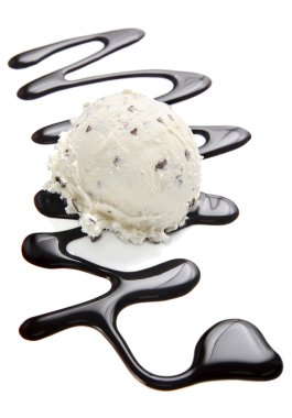 Stracciatella ice cream clipart