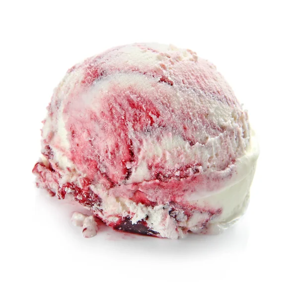Bagas colher sorvete de frutas — Fotografia de Stock