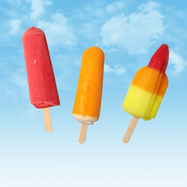 Picolés ou sorvetes pops — Fotografia de Stock