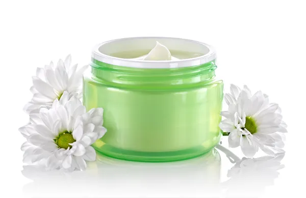 Cosmetic face cream container — Stock Photo, Image