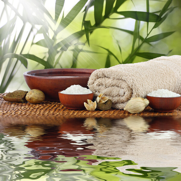 Spa massage aromatherapy setting
