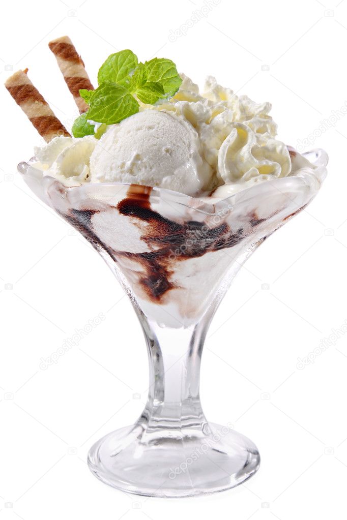 Dame Blanche ice cream