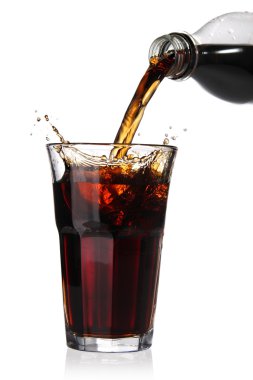 cam içine sıçramasına cola