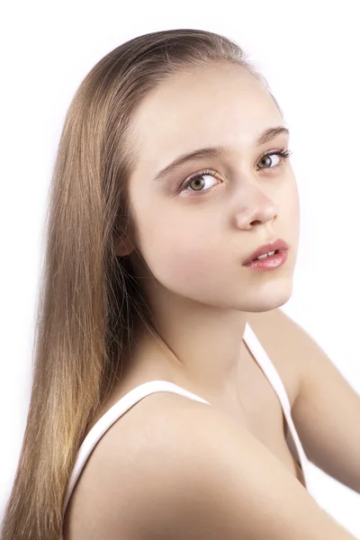 युवा सुंदर सुनहरे बालों वाली महिला का चित्र अलग — स्टॉक फ़ोटो, इमेज