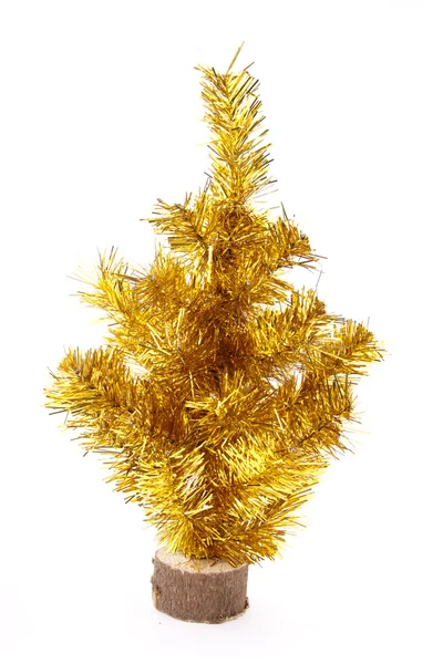 Julgran guld — Stockfoto