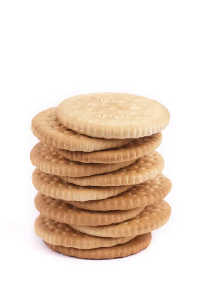 Pile de cookies isolés — Photo