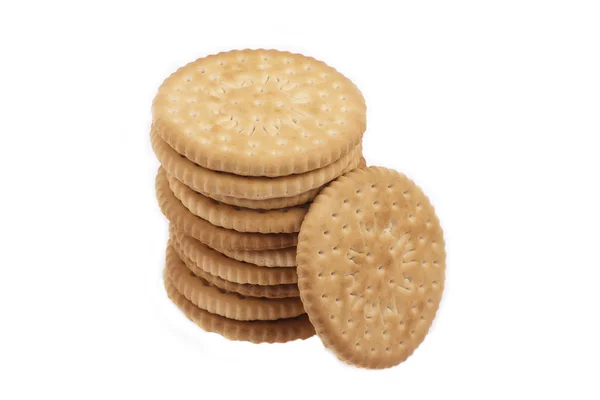 Pilha de cookies isolados — Fotografia de Stock