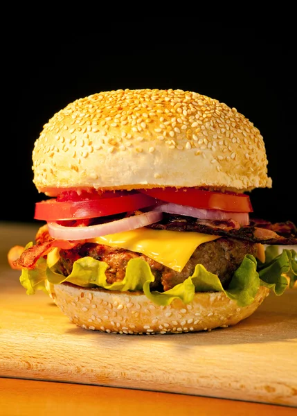 Smaczny Hamburger — Zdjęcie stockowe