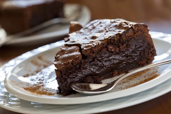 Süßer Schokoladenkuchen — Stockfoto