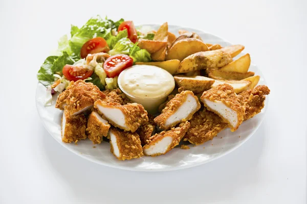 Stock image Chicken Nuggets With Salad