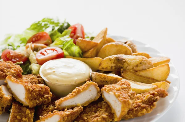 stock image Chicken Strips With Salad