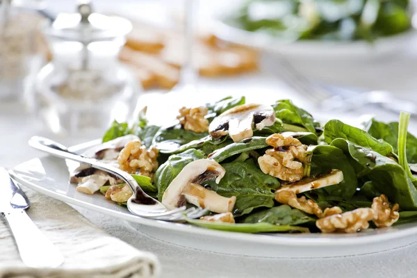 Piatto per insalata di spinaci — Foto Stock