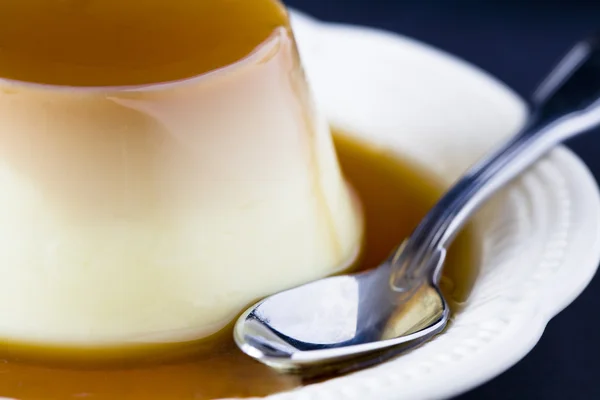 Caramel Cream Close Up — Stock Photo, Image