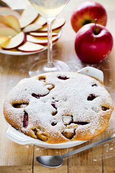 stock image Fresh Apple and Strawberry Pie