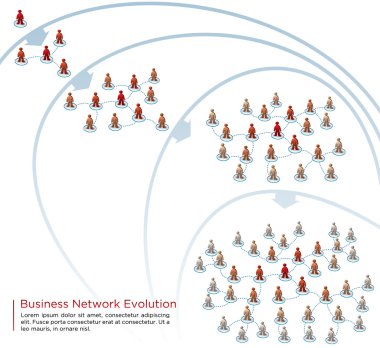 network growth clipart