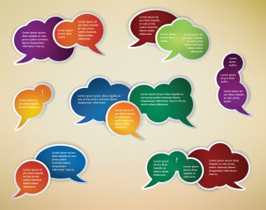 speech bubbles clipart