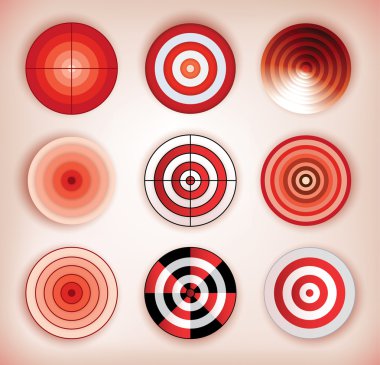 collection of dartboards clipart