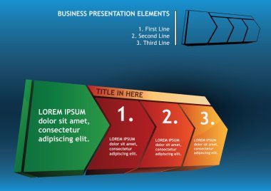 Presentation elements clipart