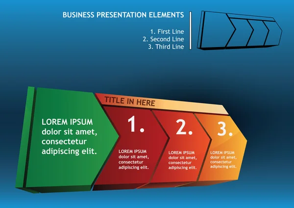 Presentatie-elementen — Stockvector