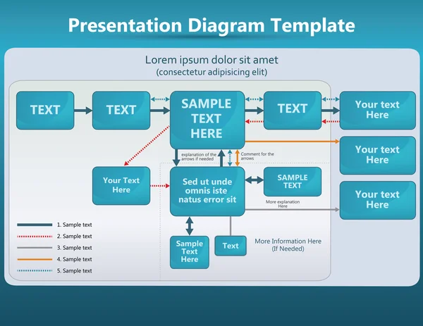 Диаграмма презентации — стоковый вектор