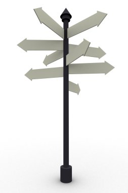 Directional signs clipart