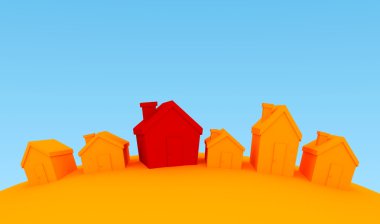 The red home clipart