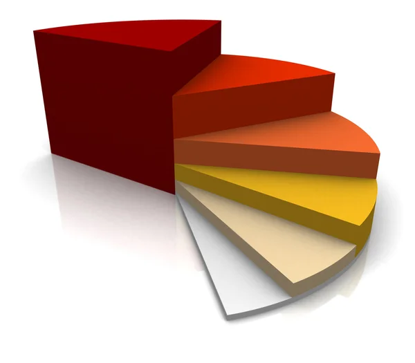 3d chart — Stock Photo, Image