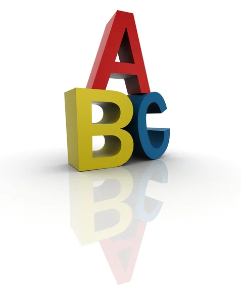 Litery ABC — Zdjęcie stockowe
