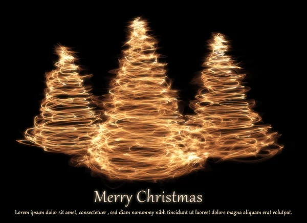 Három karácsonyfa — Stock Fotó