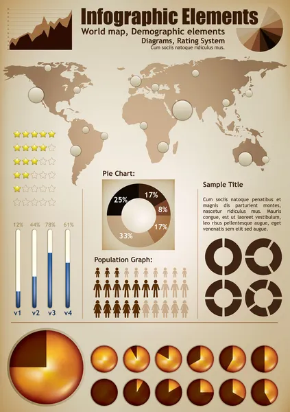 Elementy infograph — Wektor stockowy