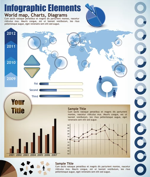Elementy infograph — Wektor stockowy