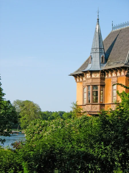 Gamla aristokratiska hus i Djugarden (Sverige) — Stockfoto