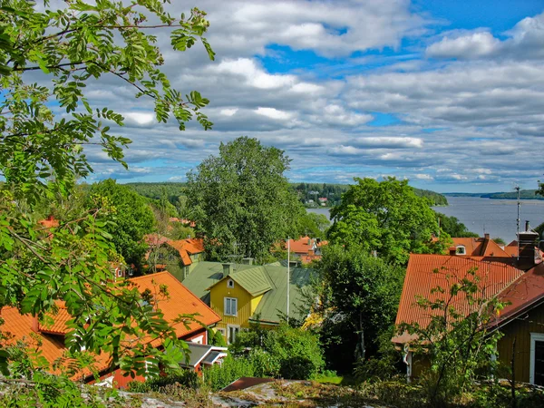 Sigtuna e lago in Svezia — Foto Stock