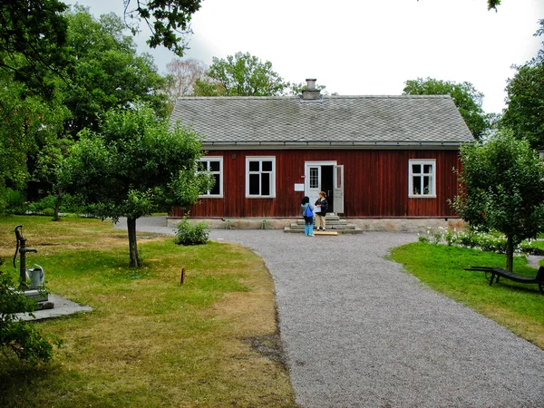 Svenska färgade sommarhus — Stockfoto