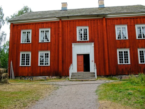 Swedish colored summer house — Stock Photo, Image