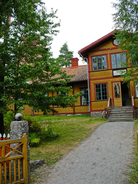 瑞典彩色的夏天房子 — 图库照片