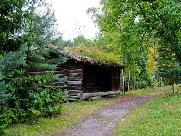スウェーデンの生態学的なキャビン — ストック写真