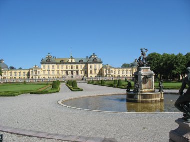 Drottningholm 'un kalesi (İsveç, Stockholm)