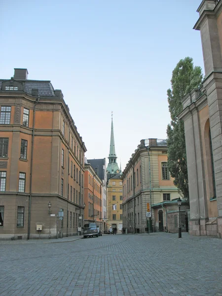 Straat in Gamla Stan (Stockholm)) — Stockfoto