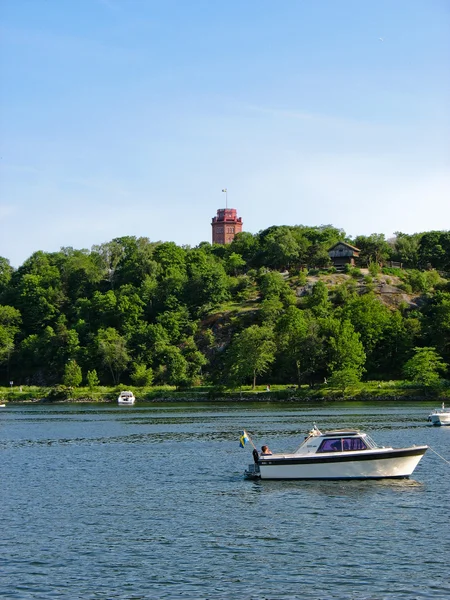 Drottningholms stadtpark in stockholm — Stockfoto