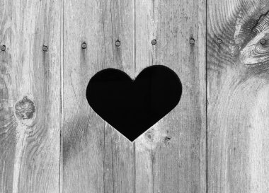 Heart Shape on Wood clipart