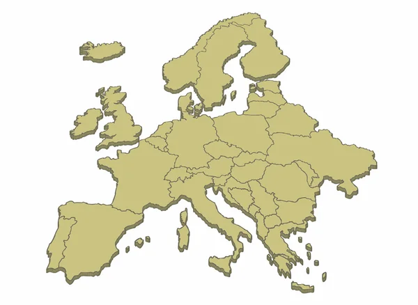 stock image Map of Europe
