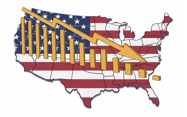 USA Decline — Stock Photo, Image