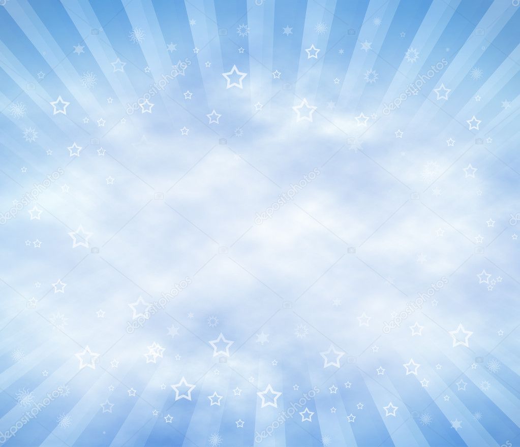 Abstract Blue Sky Background
