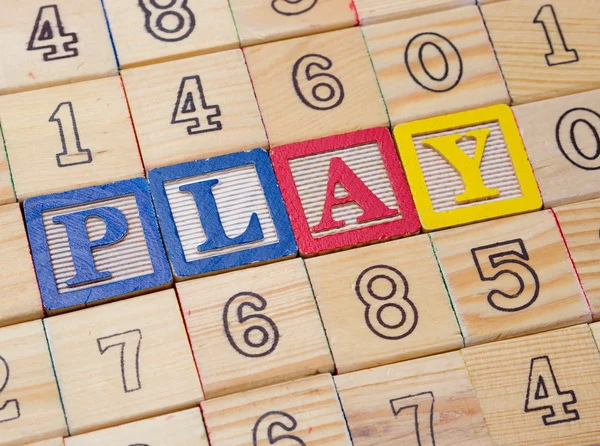 Play time in blocks — Stock Photo, Image